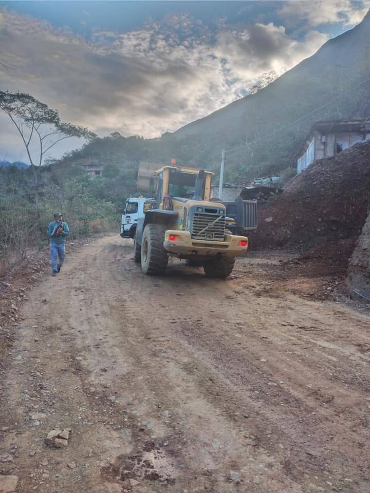 bulldozer on the road